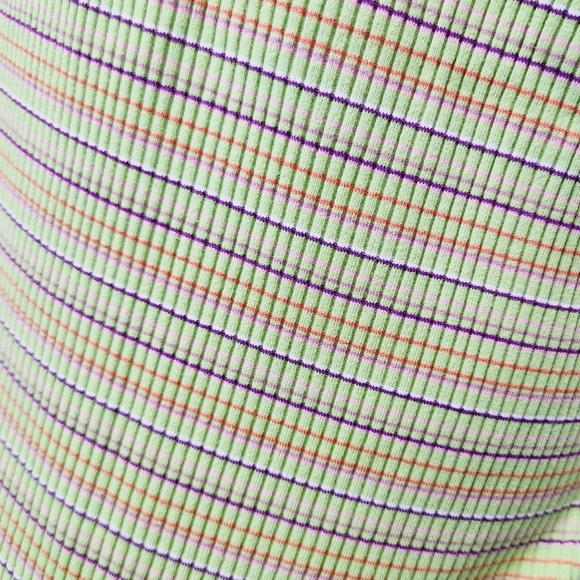 NWT Wild Fable Plus Size Green Apple Striped Dress - Picture 7 of 10